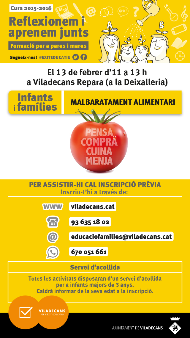 Whatsapp-Malbaratament alimentari-Viladecans Repara