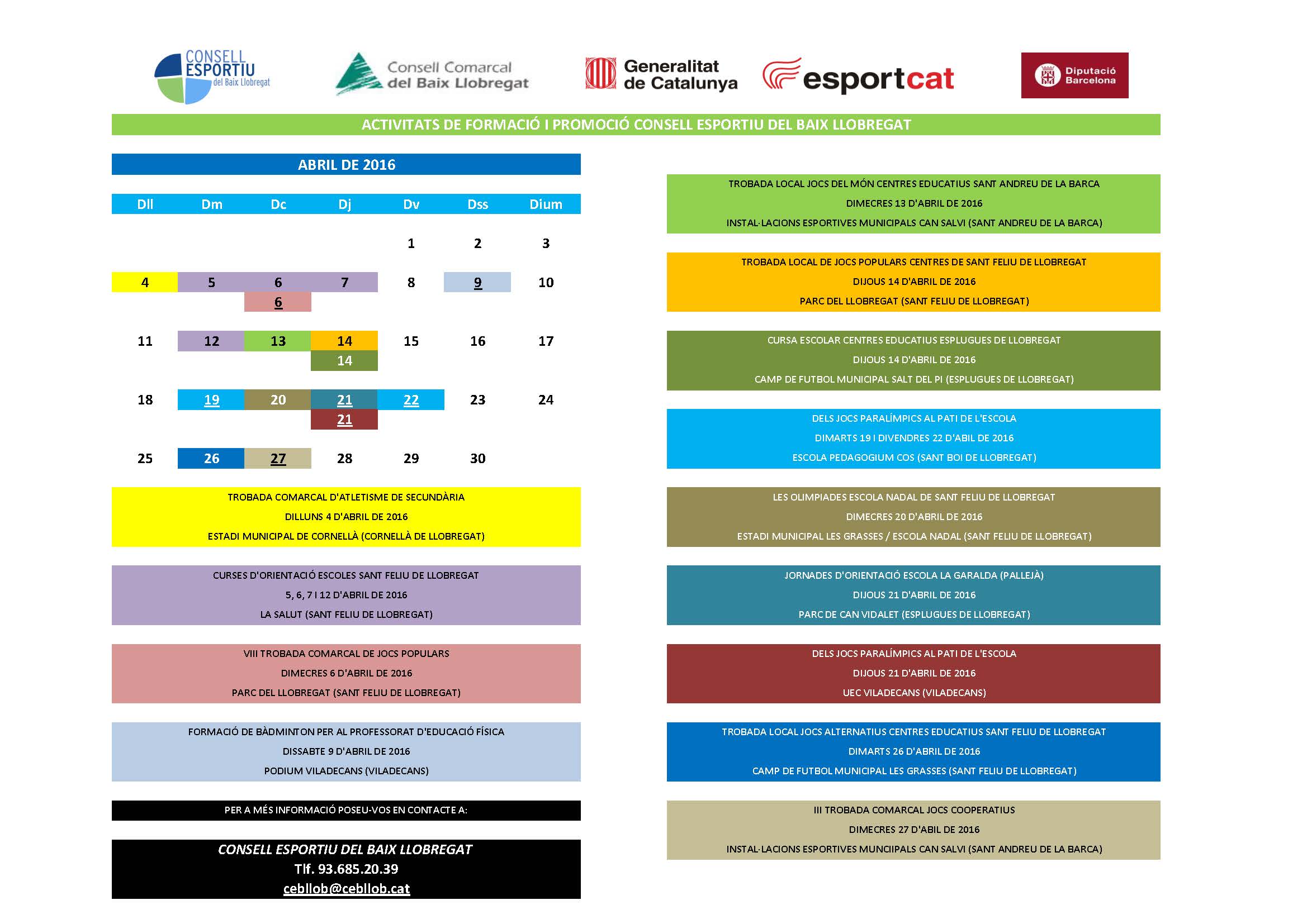 07- Activitats CEBLLOB Abril 2016
